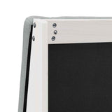 Upholstered Headboard Light Grey 90 cm Solid Pine Wood 879308