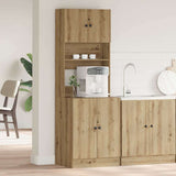 Kitchen Sideboard with Shelf 2 pcs Artisan Oak 60 x 50 x 180 cm 3365556