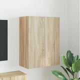 TV Wall Cabinet Sonoma Oak 59.5 x 31 x 80 cm Engineered Wood 892361