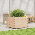 ZNTS Garden Planter 70x70x49.5 cm Solid Wood Pine 847363
