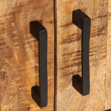 TV Cabinet 110x35x40 cm Solid Rough Wood Mango 376044