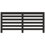 Radiator Cover Black 175x20x82 cm Engineered Wood 852709
