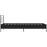 Bed Frame without Mattress Black 90x200 cm 845582