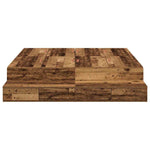 Storage Bed Frame with Drawer Old wood 236.5 x 150 x 31.5 cm 3335651