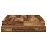Storage Bed Frame with Drawer Old Wood 135 cm Engineered Wood 3335707