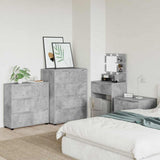 Storage Cabinet Concrete Grey 80 x 31 x 81 cm Engineered Wood 888850