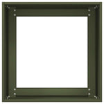 ZNTS Planter Olive Green 40x40x40 cm Cold-rolled Steel 860664