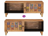 Coffee Table Natural 80 x 50 x 40 cm Solid Mango Wood 4018264