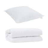 Duvet Set with Pillow 2 pcs White Microfibre 3376798