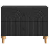 Bedside Cabinet Black 62 x 34.5 x 48 cm Engineered Wood 894086