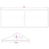 Garage Floor Seal Black 74 x 20 mm 4 m EPDM Rubber 42038268