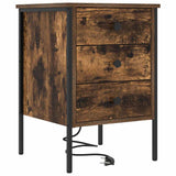 Bedside Cabinet Smoked Oak 42 x 41 x 61 cm Engineered Wood 859484