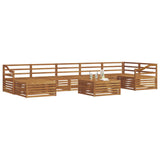 Outdoor Sofa Set 8 pcs Natural 3373874