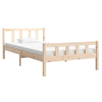 Bed Frame without Mattress Solid Wood 100x200 cm 810669