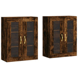 Wall Mounted Cabinets 2 pcs Smoked Oak Engineered Wood 3197926