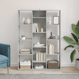 Room Divider/Book Cabinet Concrete Grey 100x24x140 cm Engineered Wood 800445