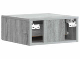 Wall-Mounted Bedside Cabinet 2 pcs Grey Sonoma Engineered Wood 899118
