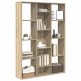 Room Divider/Book Cabinet Sonoma Oak 100x24x140 cm Engineered Wood 800444