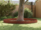 Lawn Edging 10 pcs 103 x 30 cm Steel Rusty 8008418