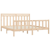 Bed Frame Solid Wood Pine 200x200 cm 3107048