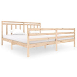 3100674 Bed Frame without Mattress Solid Wood 200x200 cm