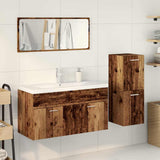 4 Piece Bathroom Furniture Set Old Wood Engineered Wood 3328601