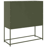Sideboard Olive Green 100.5x39x107 cm Cold-rolled Steel 853420