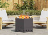 Smokeless Fire Pit Black 48 x 48 x 51 cm Steel 858982