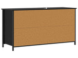 Sideboard Black Oak 100 x 35 x 70 cm Engineered Wood 8010906
