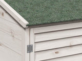Garden Shed with Roof White 59 x 56 x 113.5 cm Solid Fir Wood 42033453