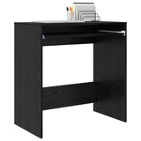Desk with Drawer Black Oak 77.5 x 43 x 79 cm Engineered Wood 869515