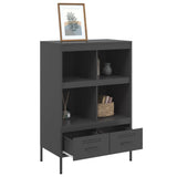 Highboard Black 68x39x101.5 cm Steel 843102