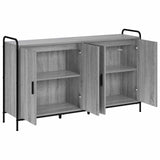 Sideboard Grey Sonoma 135 x 33 x 81 cm Engineered Wood 3434080