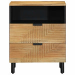 ZNTS Bedside Cabinet Brown 50x33x62 cm Solid Wood Mango 4017730