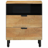 ZNTS Bedside Cabinet Brown 50x33x62 cm Solid Wood Mango 4017730