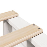 ZNTS Bed Frame without Mattress White 75x190 cm Small Single Solid Wood Pine 850819