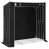 Firewood Rack with Rain Cover 200x80x200 cm Galvanised Steel 4104958
