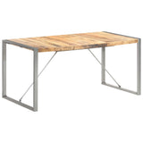 Dining Table 160x80x75 cm Solid Rough Mango Wood 321563