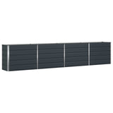 Planter Anthracite 385 x 50 x 75 cm Galvanised Steel 42018209