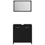 Bathroom Furniture Set 3 pcs Black Oak 60 x 33 x 60 cm 3332510