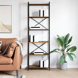 Bookshelf Smoked Oak 60 x 30 x 189.5 cm Engineered Wood 868379