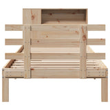Bookcase Bed without Mattress 100x200cm Solid Wood Pine 3322735