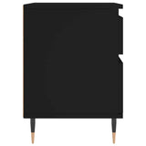 Bedside Cabinet Black 40x35x50 cm Engineered Wood 830654