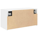 Bathroom Wall Cabinet White 60x25x30 cm Engineered Wood 860058