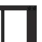 Dog Gate 2 pcs Black 80 x 100 cm Galvanised Steel 892001