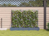 Garden Planter 3 pcs LiGht Grey 120 x 40 x 125.5 cm PP 42002885