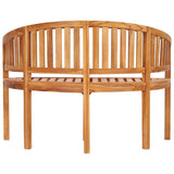 Garden Bench Natural Teak Strong Teak Wood 120 cm long Durable 48020