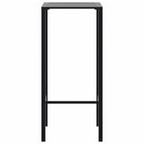 ZNTS Bar Table Black 50x50x110 cm Powder-coated Steel 4009267