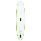 Inflatable Stand Up Paddleboard with Sail Set Green and White 92735