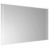 LED Bathroom Mirror Transparent 80 x 50 cm Tempered Glass 42045798